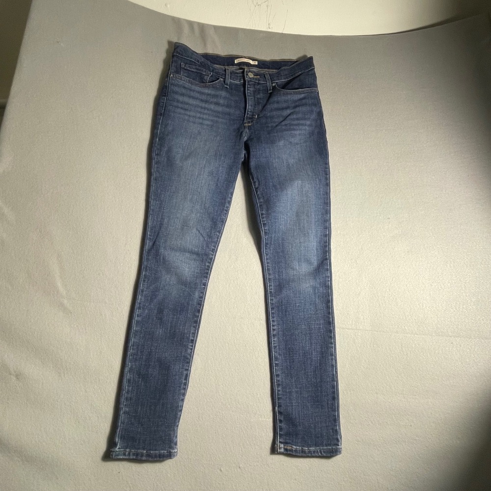 Levis 311 Shaping Skinny Jeans Womens 30 Medium Wash Blue Denim Mid Rise